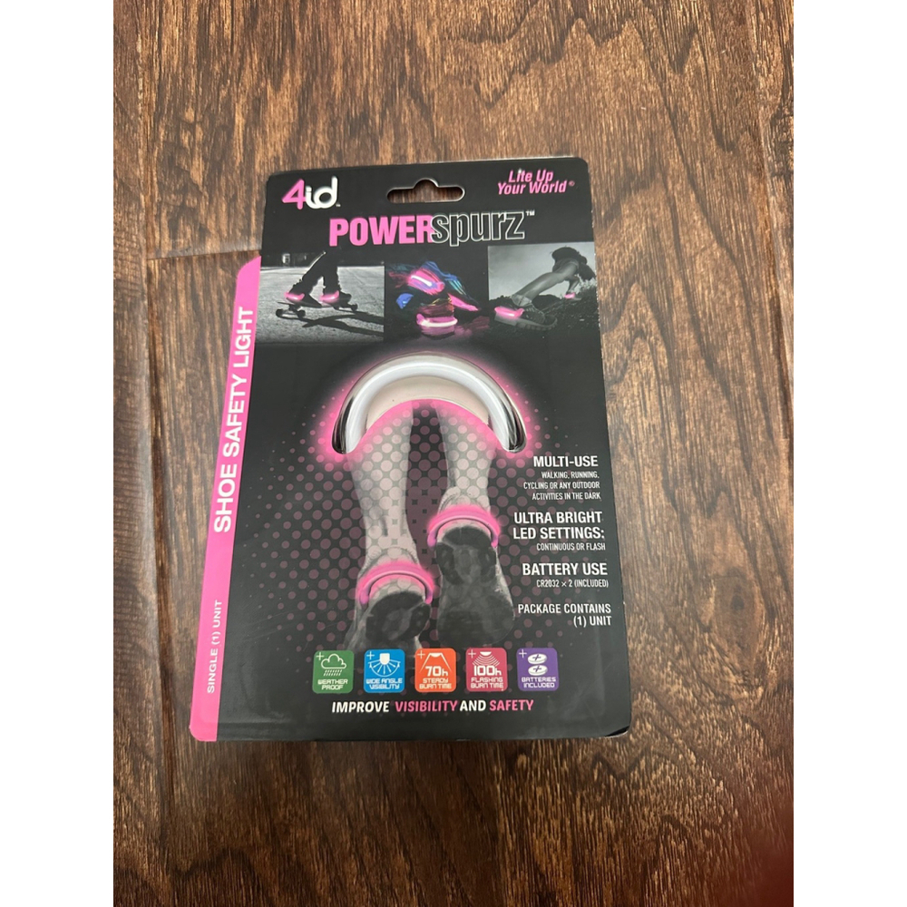 Safe Steps LED Clip On Shoe Safety Light Night Running Walking pink